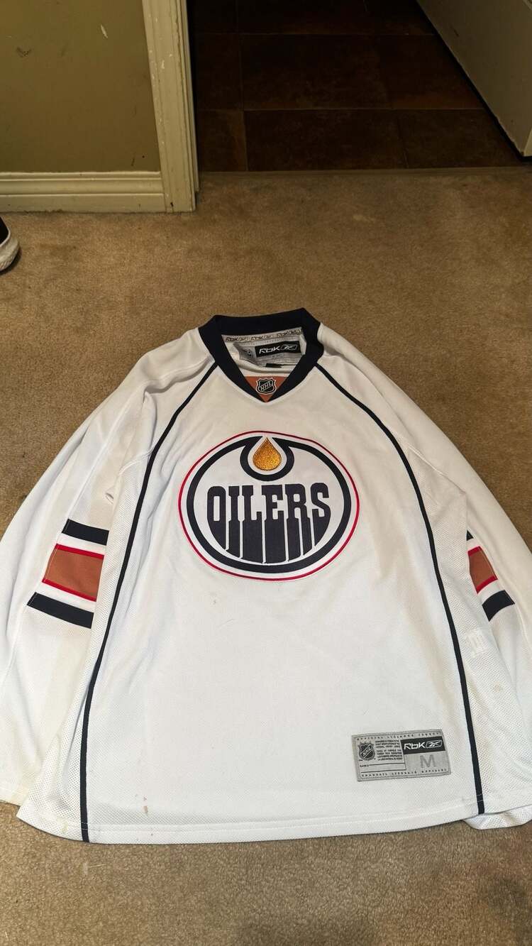 Reebok Edmonton Oilers Jersey Size M White